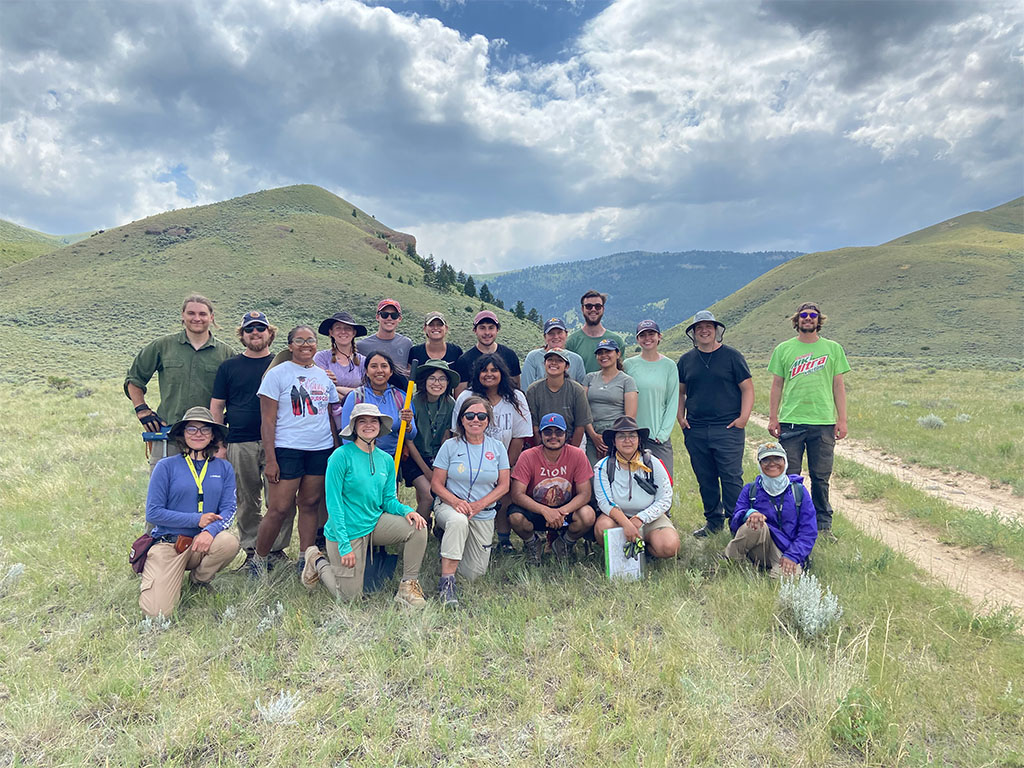 A group picture on the last day in the field for UH's 2025 Field Camp. Photo credit: John Weber, Professor