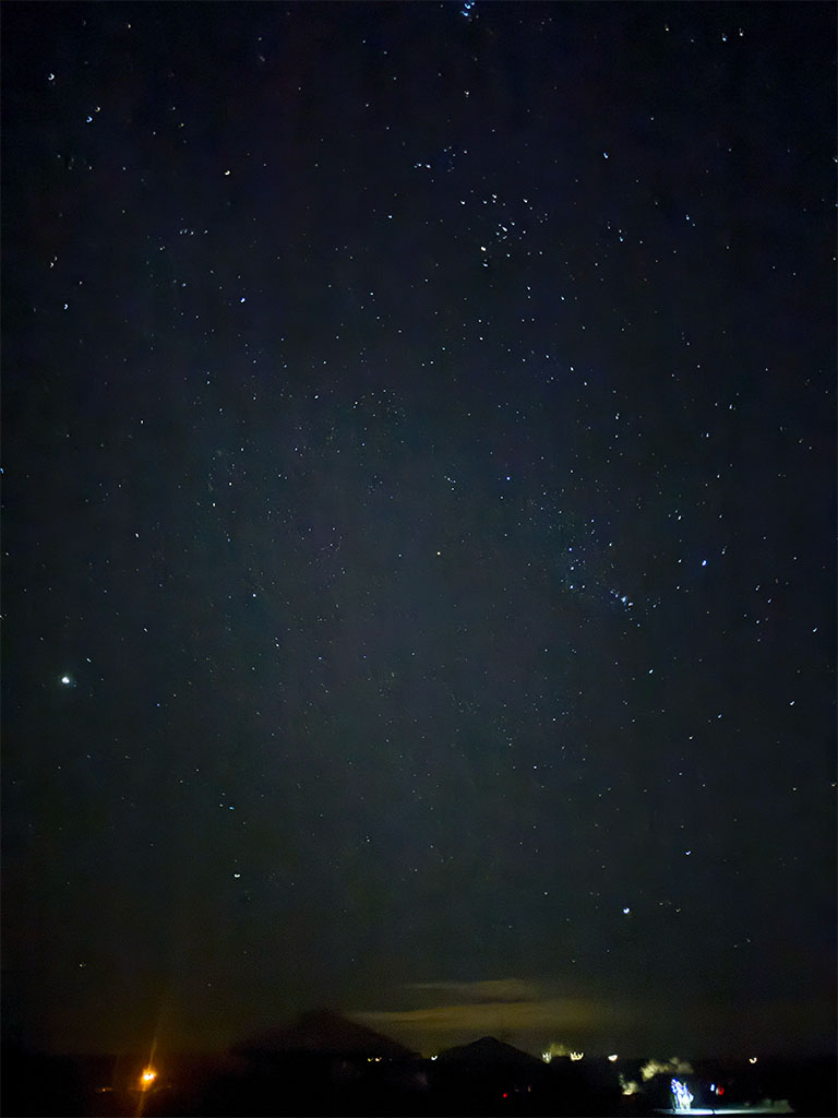 Night sky over Elephant Butte Lake State Park. Photo credit: Leila Hojat