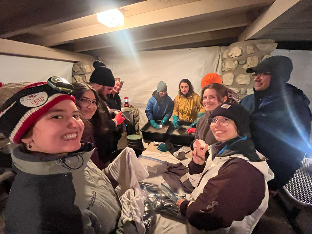 Students taking their turn as the heroic dishwashing crew. Each group rotated through a set of daily camp chores. Photo credit: Brandee Carlson