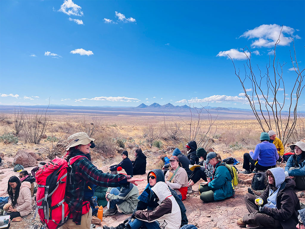 Dr. Jinny Sisson lets us soak in her knowledge while snacking. Photo credit: Jamie Jetton