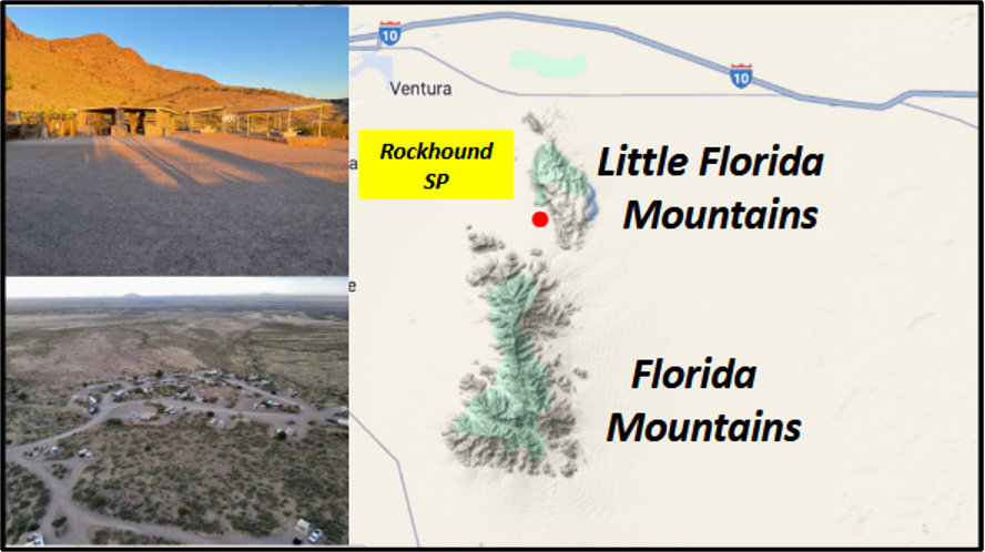 Rockhound State Park map