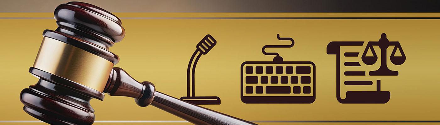 Online Digital Court Reporter and Legal Transcriptionist Training Banner