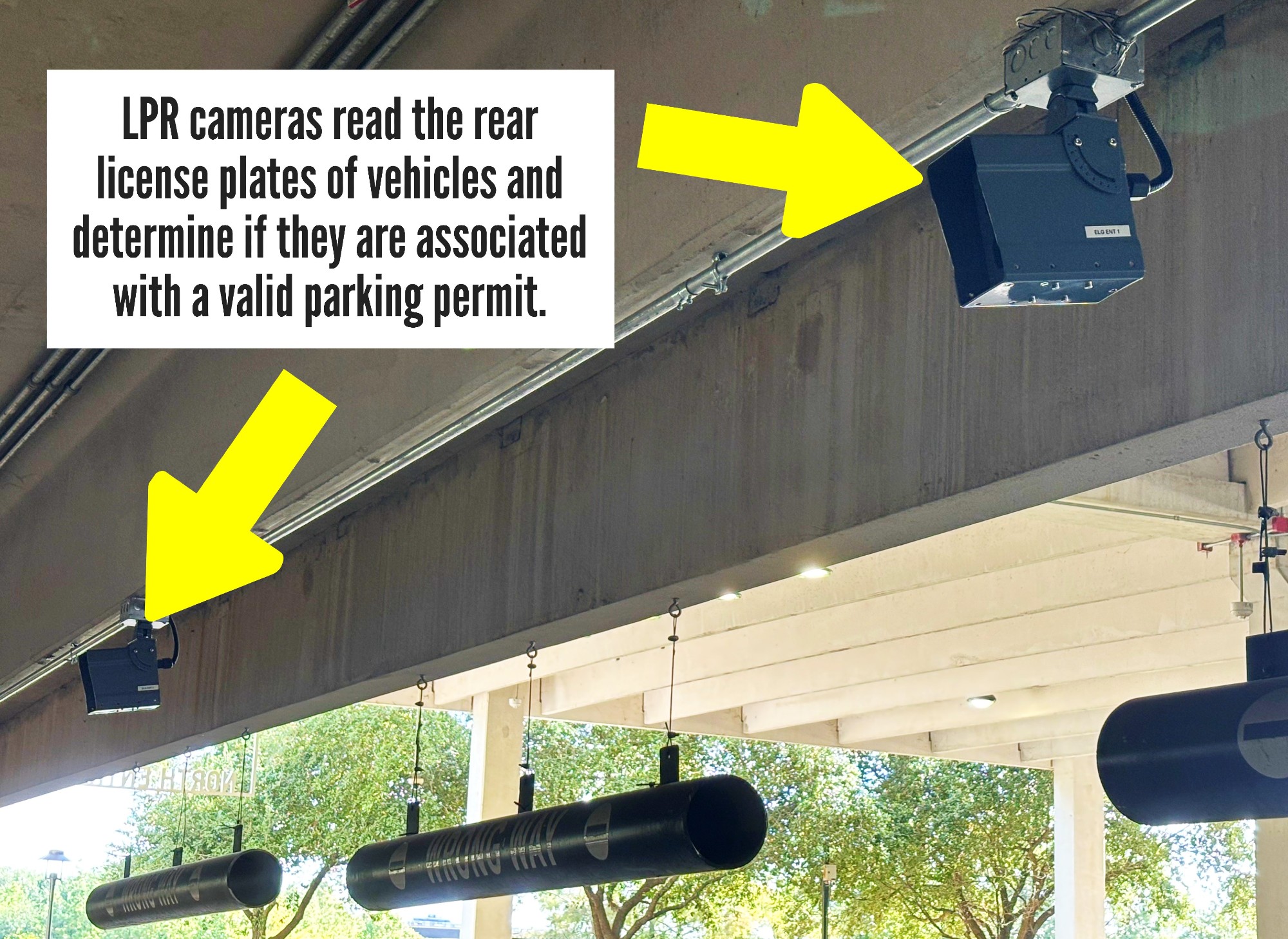 LPR cameras int he Elgin Street Garage