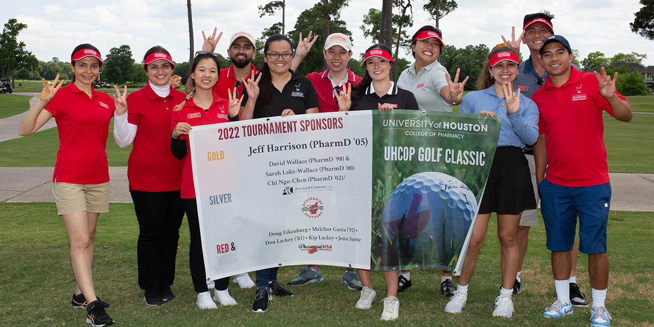UHCOP Golf Classic 2022 participants and students