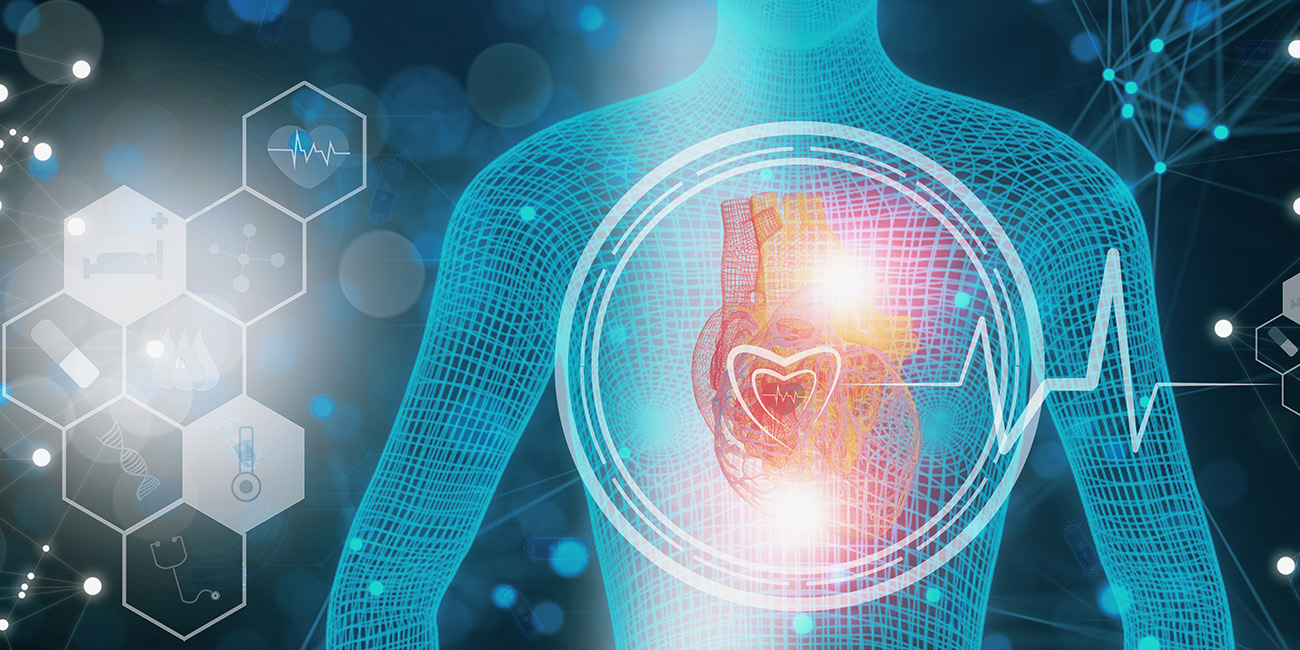 heart with science-themed icons