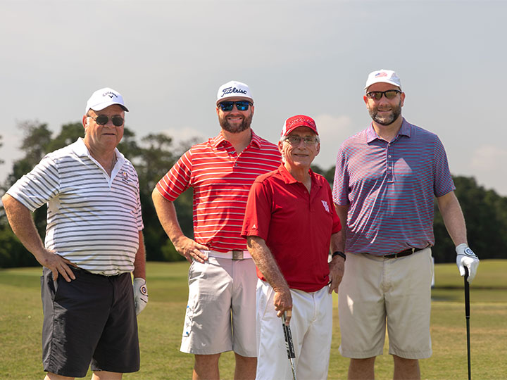 Low Net team on course