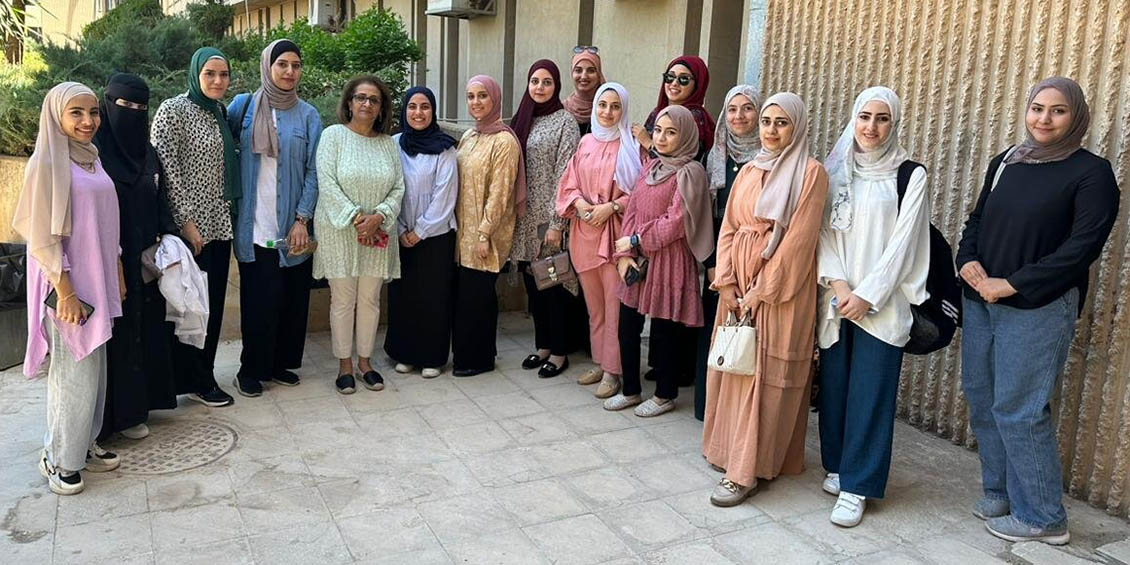 Salim with faculty and students at JUST