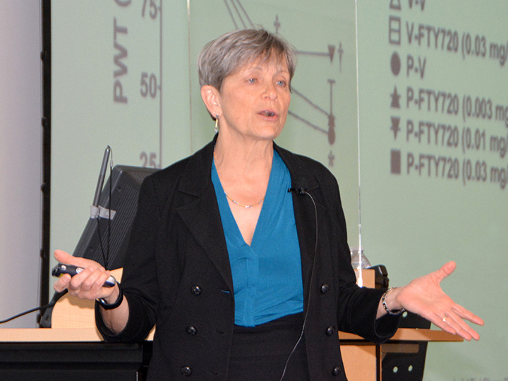 Kroetz gesturing during presentation
