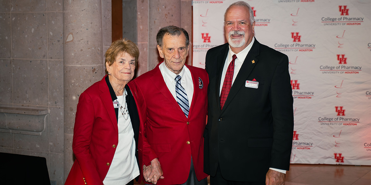 Ann and Bruce Biundo in Red Coats with Pritchard