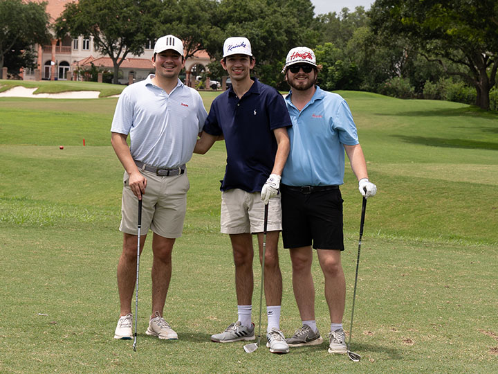 golfers on course
