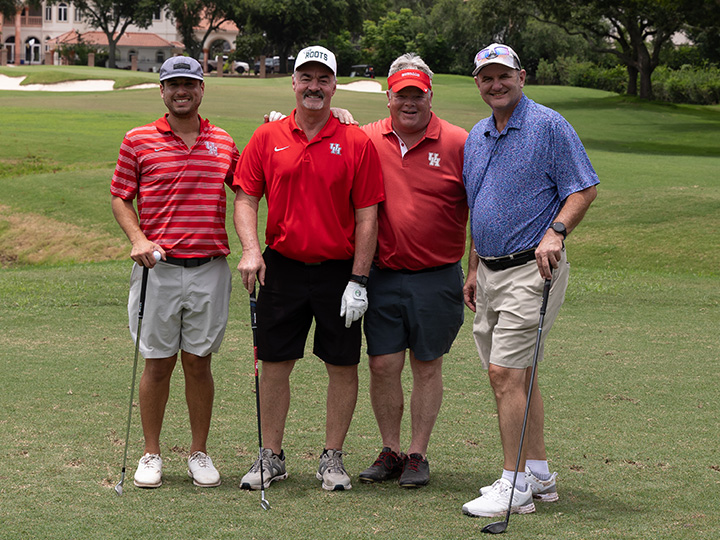 golfers on course