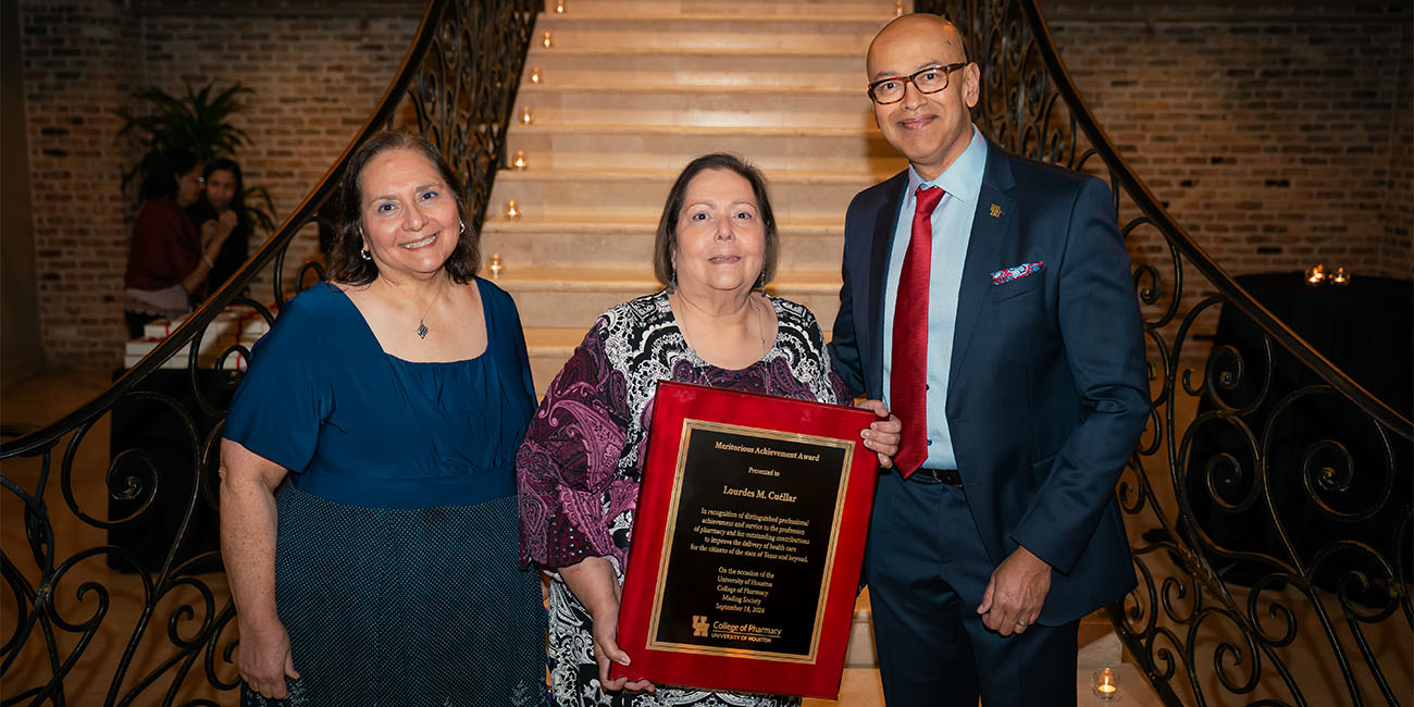 Nicanora and Lourdes Cuellar with Dean Bashirullah