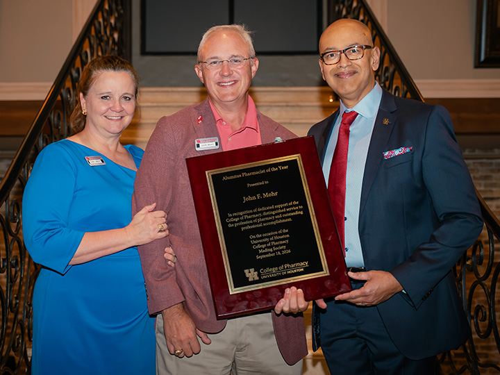 Aimee and John Mohr with Dean Bashirullah
