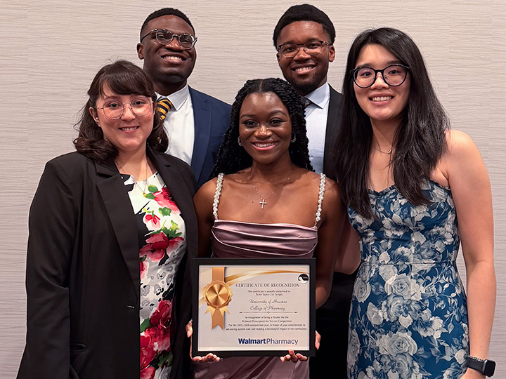 Prescription for Service finalists Maddux, Nicholas, Han, Umah and Crichlow