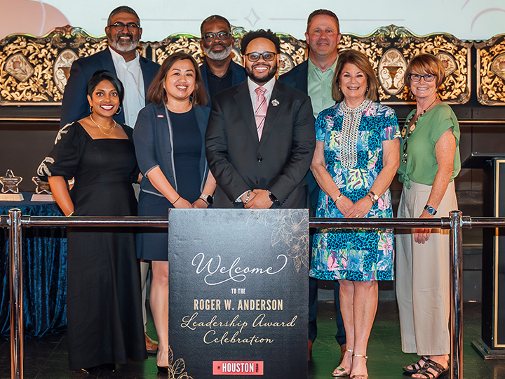 Blackwell with fellow Anderson Award recipients