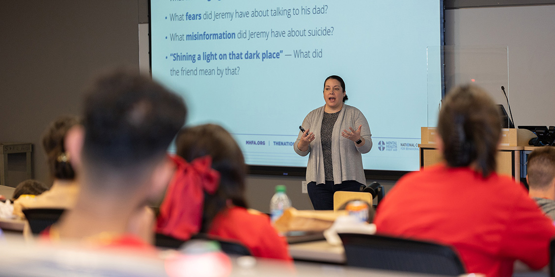 first-year pharm.d. students participate in Mental Health First Aid training