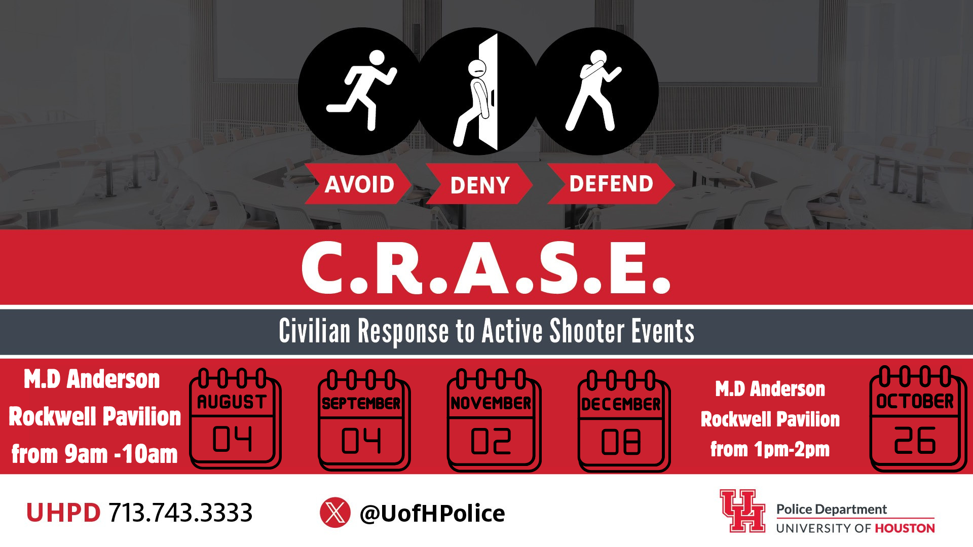 Repeats CRASE training dates