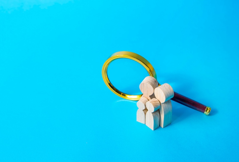 Medical researcher analyzing data