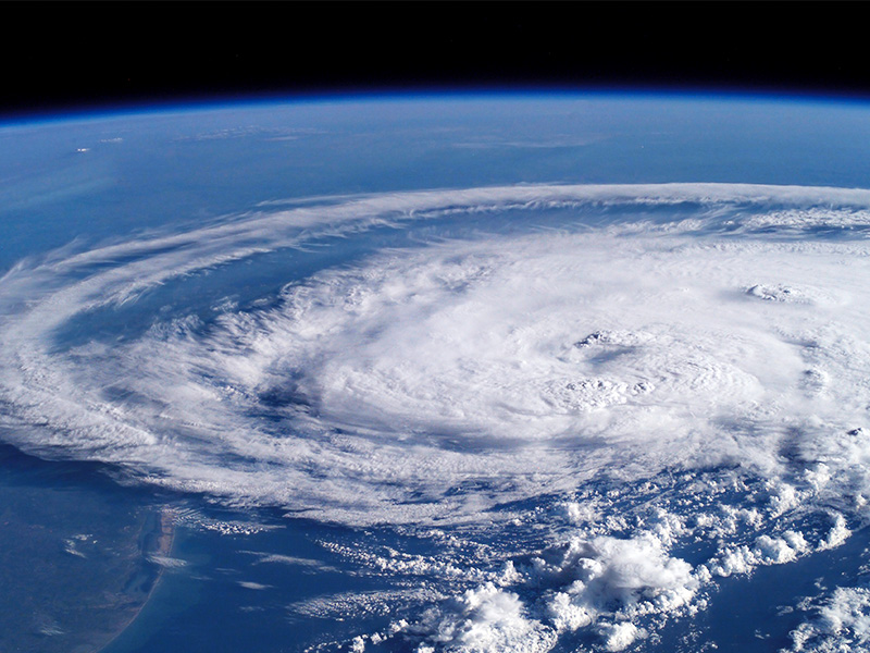 Tropical Storm Claudette seen from space