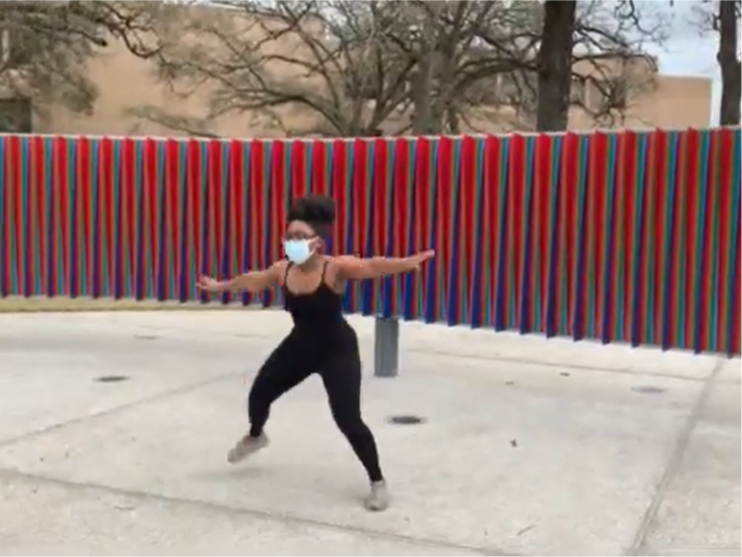 woman working out