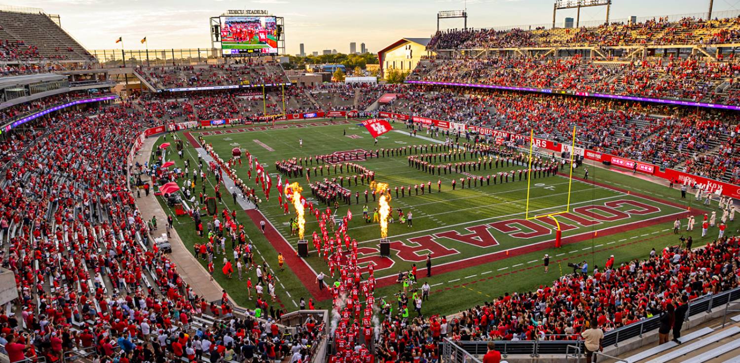 TDECU Stadium O'Quinn Field University of Houston, Houston Texas
