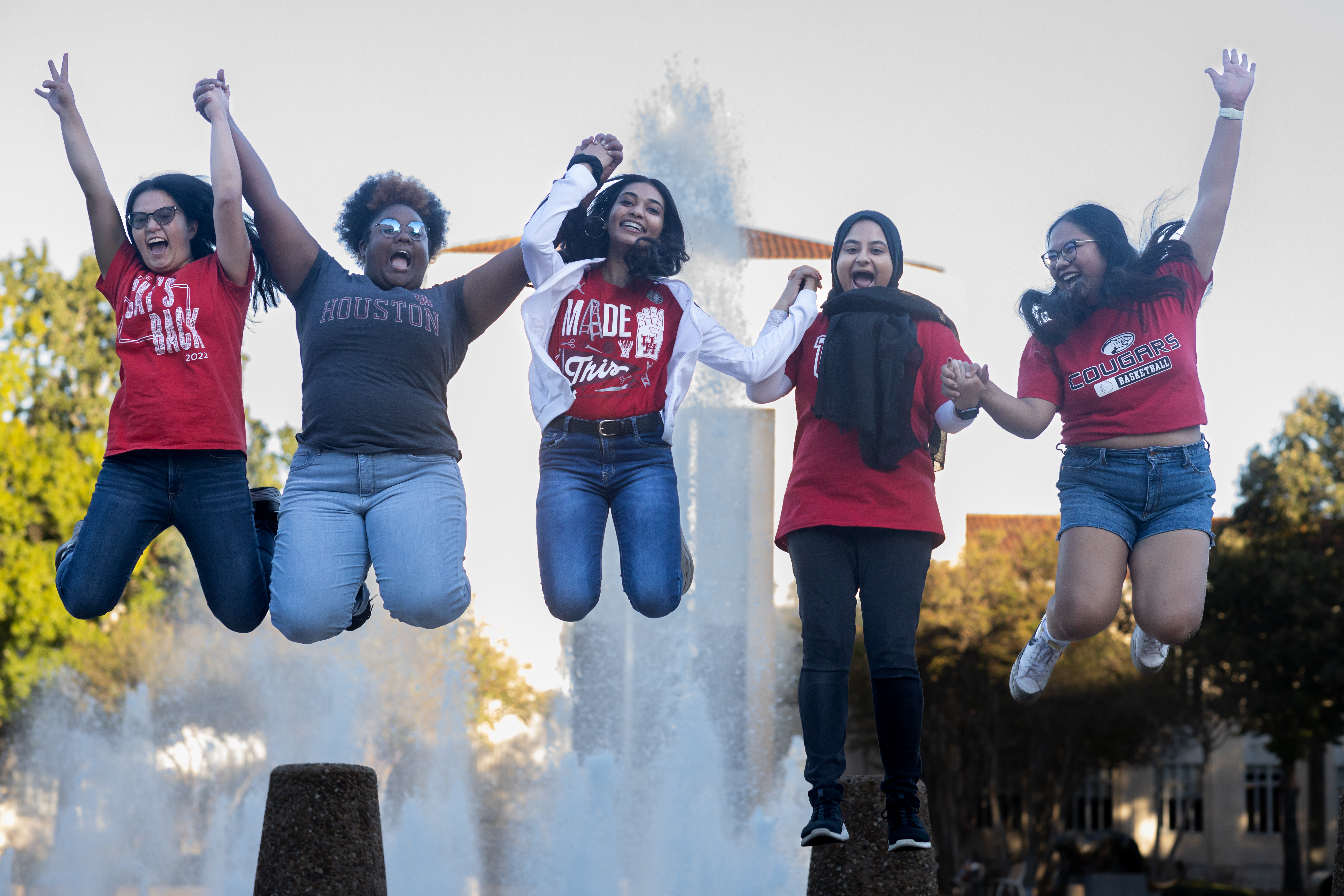 Students posing together