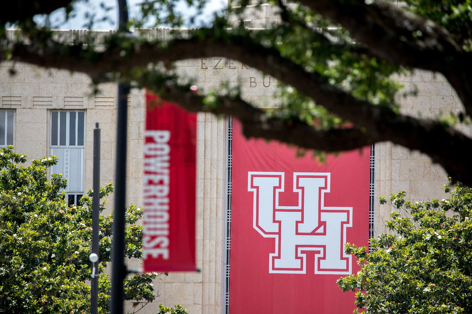 The E Cullen Building on the University of Houston campus.